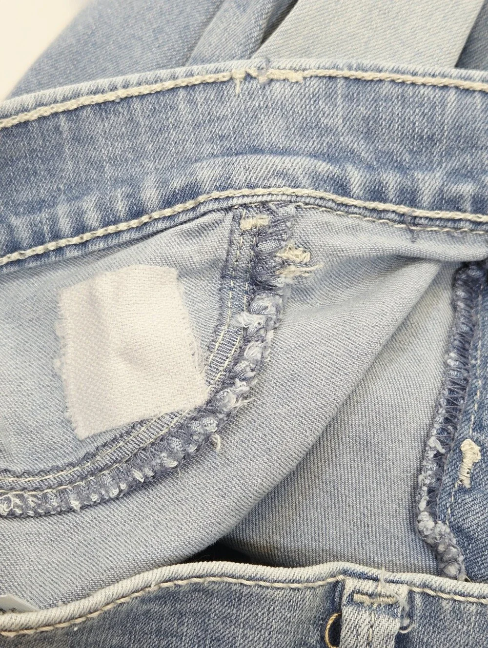 Wonder Nation Girls XXL 18 Distressed Light Wash Ripped Skinny Jeggings